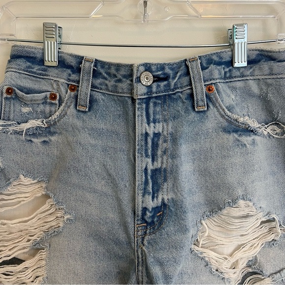 Abercrombie & Fitch Annie High Rise Short Women’s Jean Shorts Size 26/2 - Picture 2 of 11